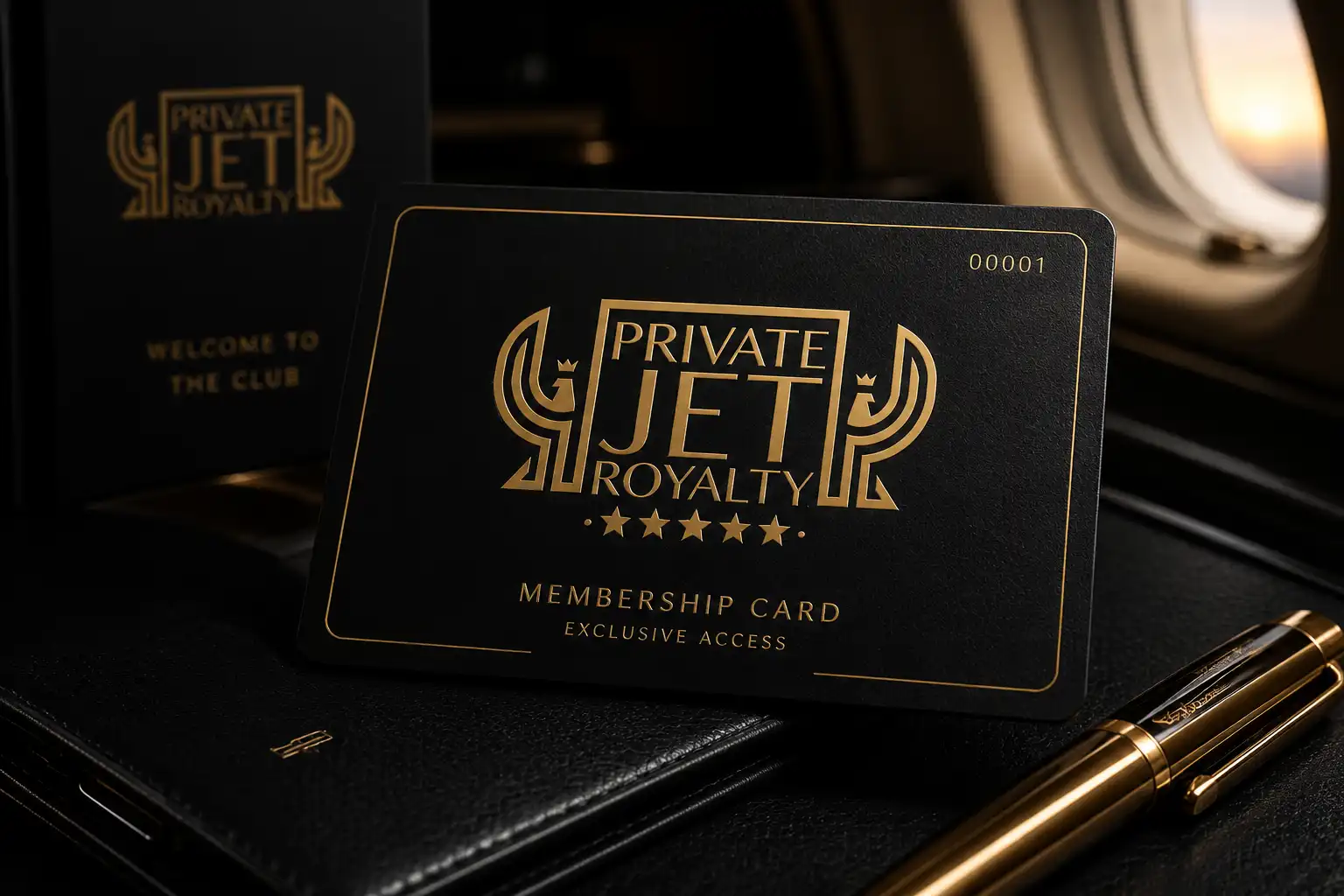 Private Jet Royalty Membership Card — Accesso esclusivo, lusso senza compromessi